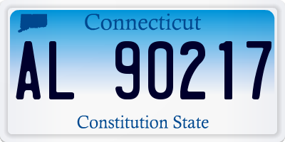 CT license plate AL90217