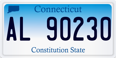 CT license plate AL90230