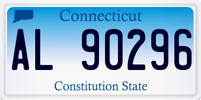 CT license plate AL90296