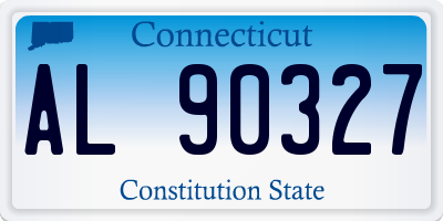 CT license plate AL90327