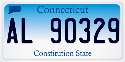 CT license plate AL90329