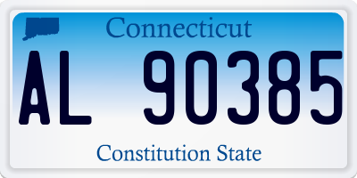 CT license plate AL90385