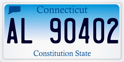 CT license plate AL90402