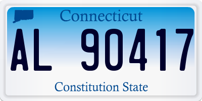 CT license plate AL90417