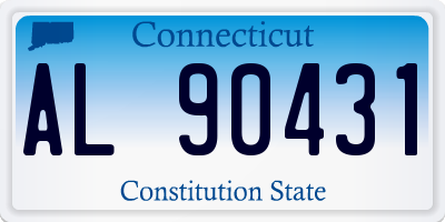 CT license plate AL90431