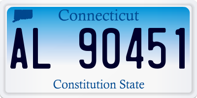 CT license plate AL90451