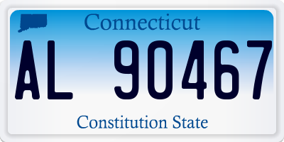 CT license plate AL90467