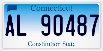 CT license plate AL90487
