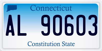 CT license plate AL90603