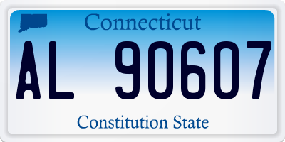 CT license plate AL90607