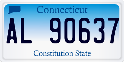 CT license plate AL90637
