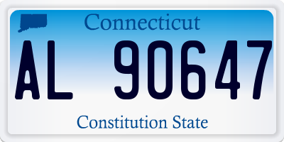 CT license plate AL90647