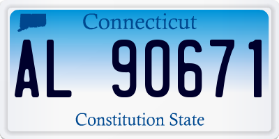 CT license plate AL90671