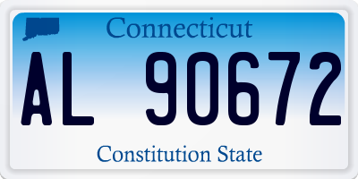 CT license plate AL90672
