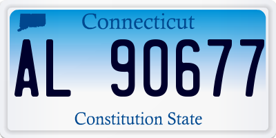 CT license plate AL90677