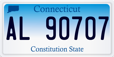 CT license plate AL90707