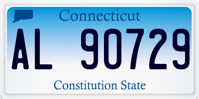 CT license plate AL90729