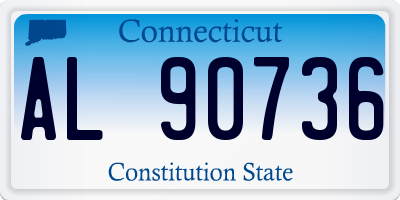 CT license plate AL90736