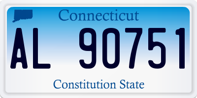 CT license plate AL90751