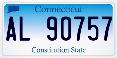 CT license plate AL90757