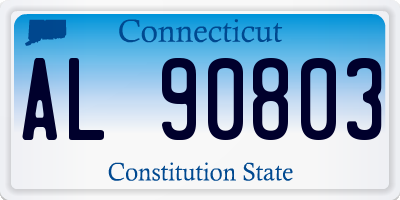 CT license plate AL90803