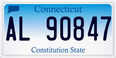 CT license plate AL90847