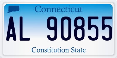 CT license plate AL90855