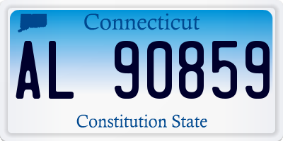 CT license plate AL90859