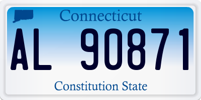 CT license plate AL90871