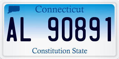CT license plate AL90891