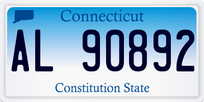 CT license plate AL90892