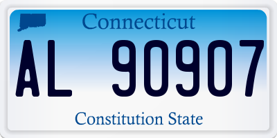 CT license plate AL90907
