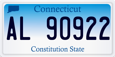 CT license plate AL90922