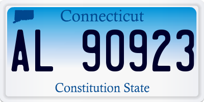 CT license plate AL90923