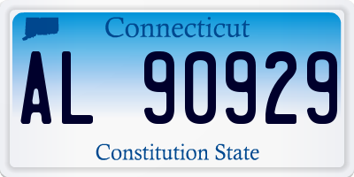 CT license plate AL90929