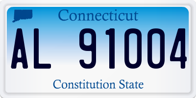 CT license plate AL91004