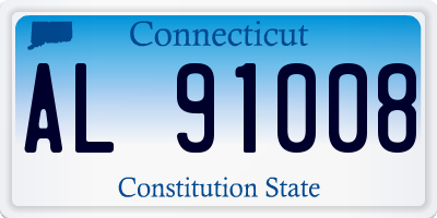 CT license plate AL91008