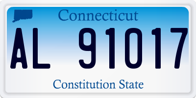 CT license plate AL91017