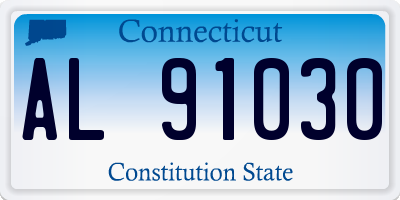 CT license plate AL91030