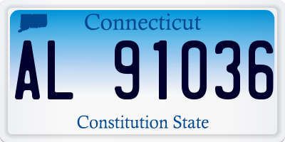 CT license plate AL91036