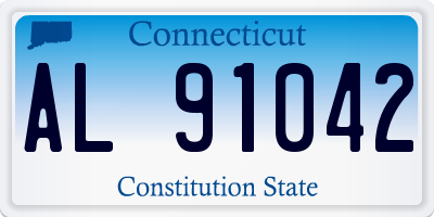 CT license plate AL91042