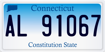 CT license plate AL91067