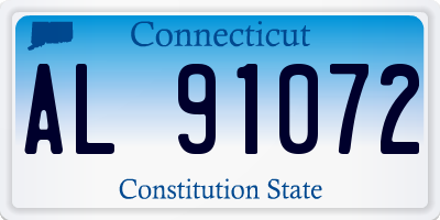 CT license plate AL91072