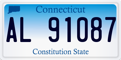 CT license plate AL91087