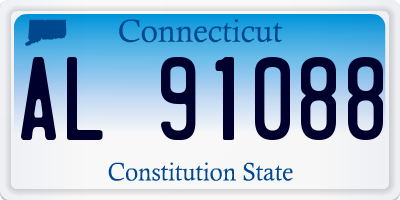 CT license plate AL91088