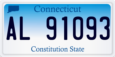 CT license plate AL91093