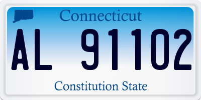 CT license plate AL91102