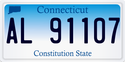 CT license plate AL91107