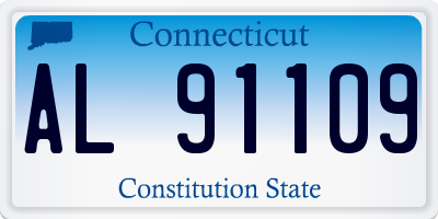 CT license plate AL91109