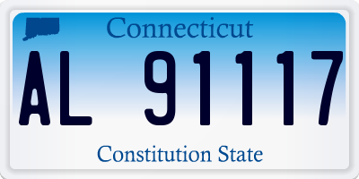 CT license plate AL91117